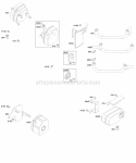 Exhaust System Diagram and Parts List for  Briggs and Stratton Engine